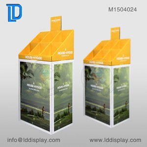 Líder alta calidad libros volcado papel cuadrado bin volcado de cartón soporte con agujeros - Product Image 6
