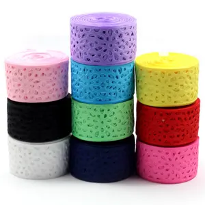 196 Color Baby Garment Accessories Cute Hollow Out Embossed Grosgrain Cutout Decorative Ribbon