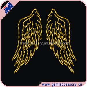 2023 dernier Bling cristal ailes <span class=keywords><strong>strass</strong></span> fer sur transfert motif Hot fix ange Motif <span class=keywords><strong>pour</strong></span> vêtements - Product Image 2