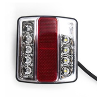 Projecteur LED carré clair 100% étanche, feu latéral, pour camion, bateau, Semi-camion, nouveau Type