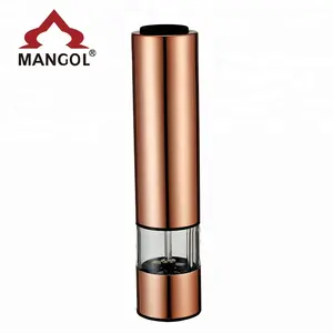 Wholesales Hot Sales Amazon Electric Stainless steel Salt/Pepper Mill Grinder with Light