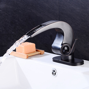 Fapully mejor cascada grifo <span class=keywords><strong>de</strong></span> latón negro aixeta <span class=keywords><strong>de</strong></span> <span class=keywords><strong>bany</strong></span> - Product Image 5