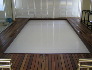 Cubierta retráctil para <span class=keywords><strong>piscina</strong></span>, rodamiento de 100kg de seguridad, impermeable, automática, fábrica de China - Product Image 4