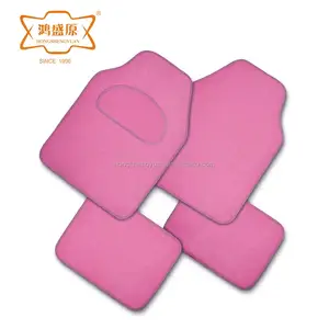 Cute pink woman use fancy car mats wholesale car mats raw material