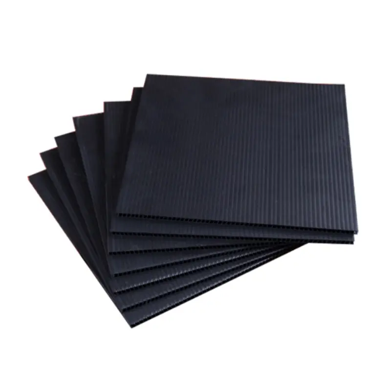 Bulk esd corrugated plastic sheet 4x8 black