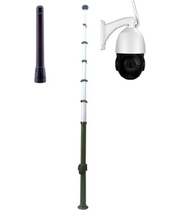 Treuil manuel à manivelle de 3 m à 18 m, mât télescopique en aluminium pour antenne temporaire - Product Image 2