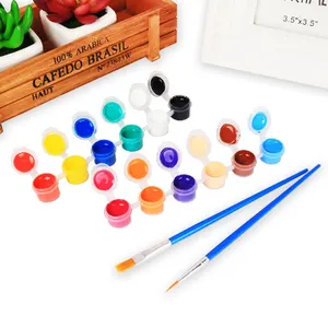 Nouveau produit 12 couleur Acrylique enfants ensembles de peinture peinture pour enfants en gros