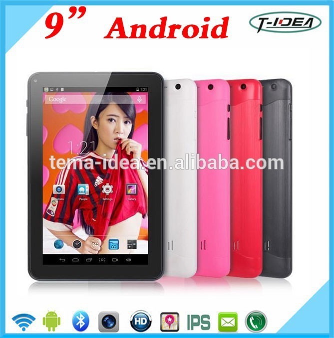Barato Tablet Android con doble cámara bluetooth, 9 pulgadas Tablet Pc Android 4.4
