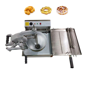 Máquina manual para hacer rosquillas, 3 moldes diferentes de acero inoxidable - Product Image 1