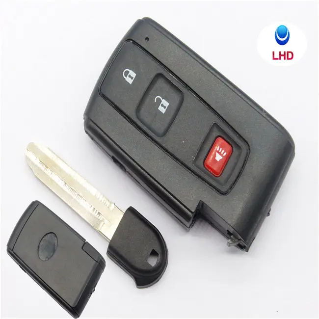 2+1 3 Buttons Car Remote Key Shell Case Fob For TOY Prius 2004-2009 Toy43 Blade