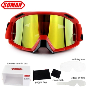 <span class=keywords><strong>Gafas</strong></span> de Motocross TPU para Motocicleta, <span class=keywords><strong>Gafas</strong></span> Todoterreno con Láminas Desprendibles y Lente Adicional Soman SM15 - Product Image 4