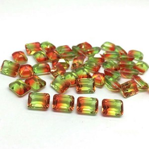 Đá Quý Ngọc Mài Tròn Lab Tạo Ra Cắt Đá Tourmaline Hình Dưa Hấu - Product Image 5