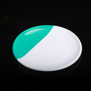 Creative plastic Plate Multifunctional Breakfast Plate rectangle Bread Salad colored Plate Fruit Snack Tray