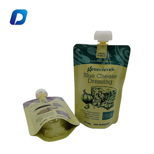 Personalizado de alta calidad de grado alimenticio Stand-Up líquido boquilla bolsa BPA libre con cremallera superior conveniente jugos leches personalizado - Product Image 3