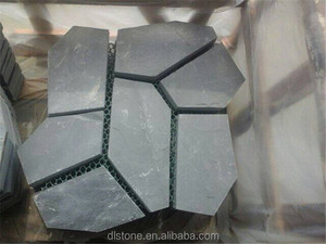 Tự nhiên không thường xuyên than đen đá <span class=keywords><strong>Slate</strong></span> sàn gạch điên lát <span class=keywords><strong>Slate</strong></span> <span class=keywords><strong>flagstone</strong></span> Patio - Product Image 4