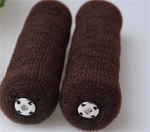 Accessoires de coiffure pour cheveux, styler pour cheveux humains, grand <span class=keywords><strong>chignon</strong></span> en forme de donut avec fermeture à pression - Product Image 2