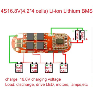 BMS 3S 4S 5S 25A BMS 18650 Li-Ionen-Lipo-Lithium-Batterie-Schutzschaltung Modul PCB PCM 18650 Lipo BMS Ladegerät - Product Image 4