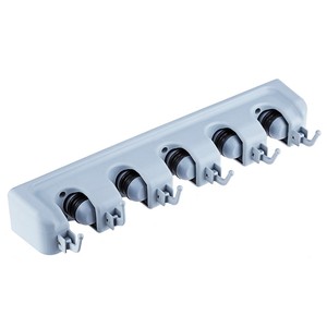 Quiki 5 posizioni a parete in ABS appendiabiti portaoggetti scopa porta scopa porta spazzole in <span class=keywords><strong>plastica</strong></span> organizzatore portaoggetti - Product Image 5