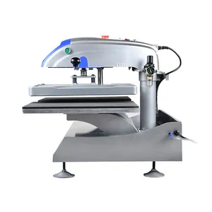 Máquina de prensado de transferencia térmica neumática, Impresión de logotipo por sublimación, doble estación, 40x50