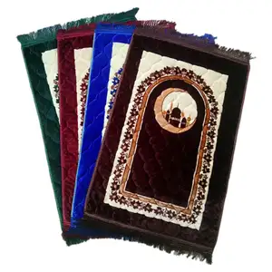 Оптовая продажа, индивидуальный мусульманский коврик, складной коврик для молитвы