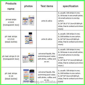 Bande de <span class=keywords><strong>test</strong></span> de <span class=keywords><strong>ph</strong></span> en papier 0-14 approuvée CE - Product Image 5
