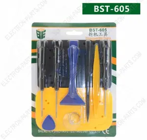 10 en 1 BST-605 Tool Kit Desmonte Herramientas de apertura para el iPhone 4 4G 4S 5 5C 5G 5S