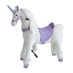 Plüschtiere Kuscheltiere auf Rädern Fahrt auf Einhorn Spielzeug Adult Rocking Horse - Product Image 5