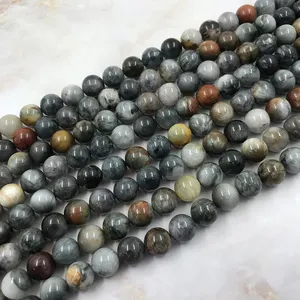 Natural Beads hawk's eye Loose Beads Cat eye Round beads For Jewelry Making
