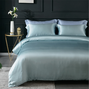 Fashion Luxury Silk <strong>Satin</strong> Bedding Pure Mulberry Silk <strong>Duvet</strong> Cover <strong>Set</strong> 5 Star Hotel Bed Sheet <strong>Set</strong> - Product Image 1