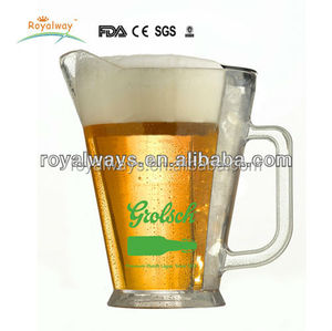 Khuyến Mại Thực Phẩm An Toàn 1.5L Acrylic Beer <span class=keywords><strong>Pitcher</strong></span> Với <span class=keywords><strong>Ice</strong></span> Core, Nhựa Beer Jug - Product Image 3