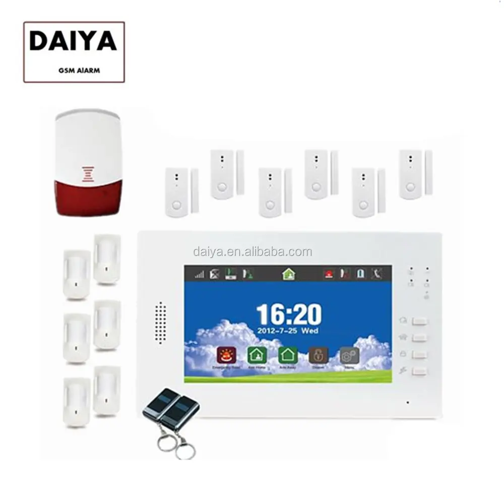DAIYA hot product wireless home alarm kit / smart home system with Full Touch Screen DY-X6