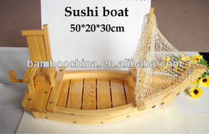 Puente de <span class=keywords><strong>Sushi</strong></span> de Madera, Contenedor de Comida Japonesa, Plato de <span class=keywords><strong>Sushi</strong></span> de Bambú Reutilizable - Product Image 5