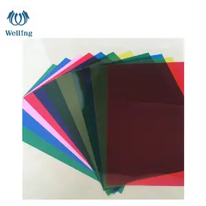 0.155mm A4 transparenz bunte bindung buch abdeckung pvc schreibwaren blatt