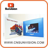Brochure vidéo HD avec écran IPS de 7 pouces, écran LCD, brochure vidéo pour la publicité