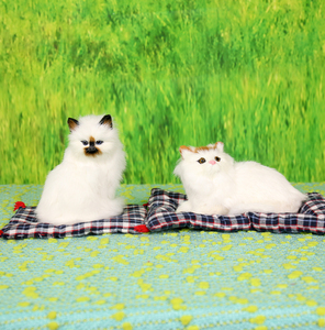Imitate non padded Bengal kittens of rabbit fur plush cat toy - Product Image 1