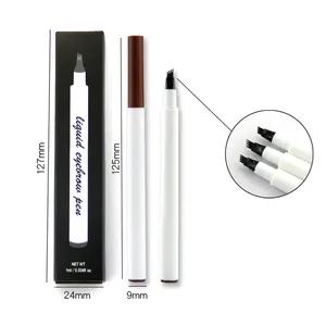 Private label 4 Fork Tip Eyebrow Pen Waterproof Liquid Eyebrow Pencil For Eye brow Makeup