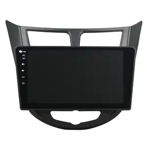 Android 7.1 de 10.2 Polegadas Rádio Do Carro DVD Player para Hyundai Verna para Solaris 2012-2013 + GPS de Navegação Automóvel sistema multimídia