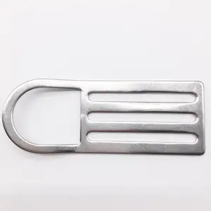 hebilla de cinturón de adjuntar Suppliers-Buceo de metal de diapositivas ajustable hebillas con solo doblado anillo en D
