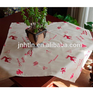 Noël <span class=keywords><strong>chemin</strong></span> de <span class=keywords><strong>Table</strong></span> Napperon Nappe Natur <span class=keywords><strong>Rouge</strong></span> Rennes Broderie - Product Image 1