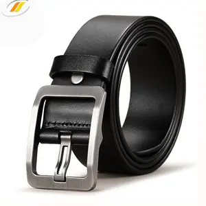 Men Western Style Cowhide Leather Belts Genuine Leather Belt