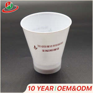 Ronda desechables vía aérea los niños vasos de plástico colorido personalizado impreso té taza de consumición con tapa - Product Image 1