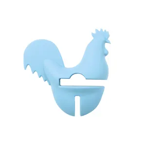 Dụng Cụ Nấu Ăn Nhà Bếp Silicone Dậu Shape Pot Clips Chủ Cho Pot Spoon Nắp Chống Tràn Lưu Trữ Kệ Spoon Rest