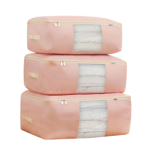 New factory quality heavy-duty large folding waterproof fabric clothes duvet blanket underbed storage bag