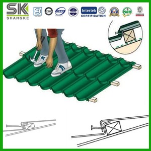 Verde Pietra Rivestito Zn-Al Tetto In Acciaio Chiatta Coperchio Della Scheda di J Piastrelle - Product Image 6