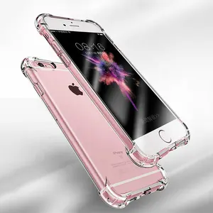 Schokbestendig Crystal Clear Phone Case, TPU Transparant telefoon cover voor iPhone 7 8 plus XS Max XR