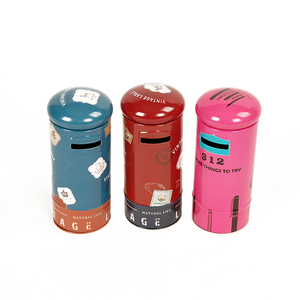 Boîte à monnaie personnalisée en métal, tirelire pour enfants, caisse de rangement d'argent, pour pièces de monnaie - Product Image 1