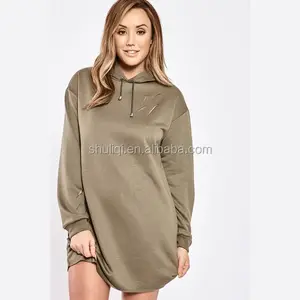 Chaonan factory cheap plain hoodies cowl neck blank hoodies dress