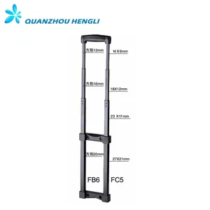 4 Stages Metal Luggage Trolley handle parts Good sale Telescopic Trolley Handle