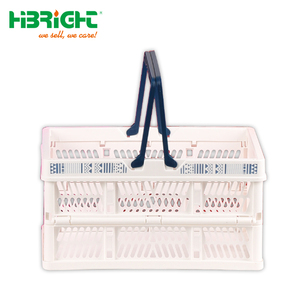 Foldable Awesome Stackable Berry Container Portable Mesh Logistic Box Vegetable <strong>Fruit</strong> Turnover Plastic <strong>Crate</strong> - Product Image 5