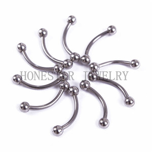 اللسان الشفاه البطن السرة الشفاه الحاجب حلقات مطليه من مجوهرات ثقب الجسم - Product Image 4